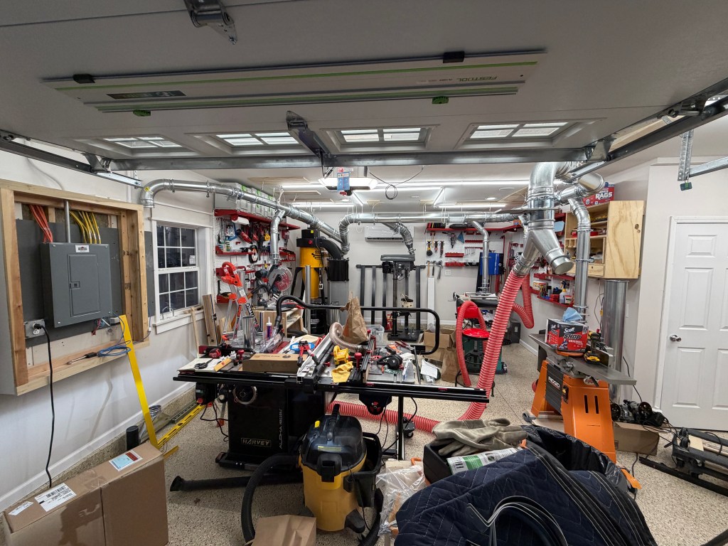Why I don't need these extra pieces. Shop setup in progress.
